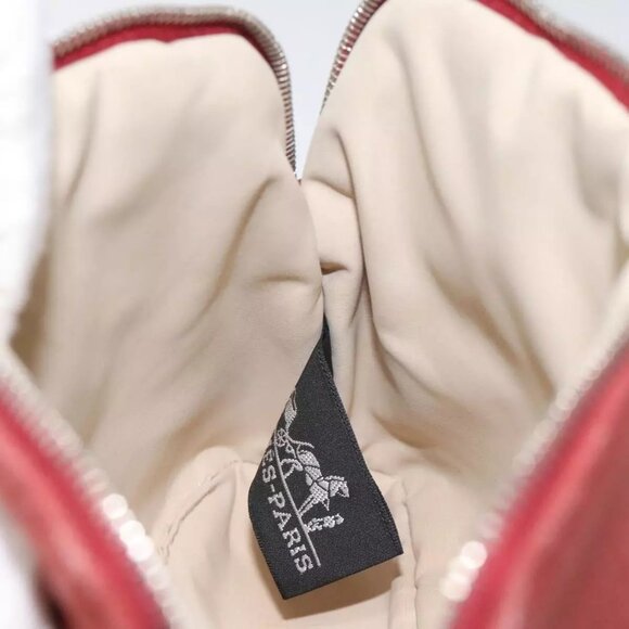 HERMES Bolide PM Pouch Canvas Red Auth - Picture 15 of 16